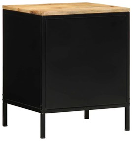 Gabinetes de Canto 2 pcs 40x35x50 cm Madeira Sólida Rústica de Manguei