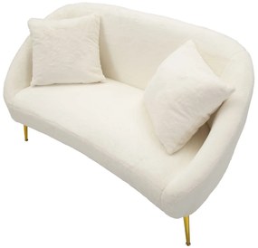 SOFÁ SOFFY COM ALMOFADAS BRANCO 137X69X79 CM