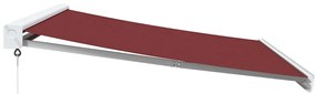 Toldo retrátil manual 300x250 cm bordô