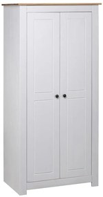 Roupeiro branco 80x50x171,5 cm pinho Panamá maciço