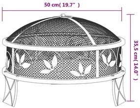 Braseira com atiçador 50 cm XXL aço