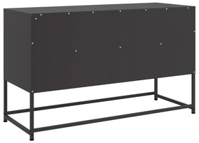 Móvel de TV 100,5x39x60,5 cm aço preto