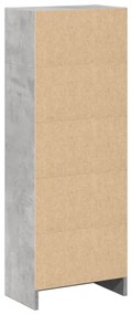 Estante 40x24x109 cm derivados de madeira cinzento cimento