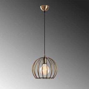 Candeeiro Teltrio – Preto e Dourado – 25 x 25 x 36-116 cm