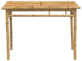 5 pcs conjunto de jantar para jardim bambu