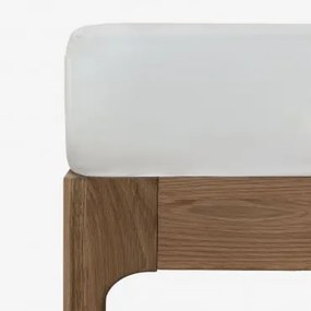 Lençol De Cetim Com Contagem De Fios Sampras 300 Branco & Cama 135/140cm (140 X 200 X 40 Cm) - Sklum