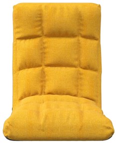 Colchão/cadeira de piso dobrável tecido amarelo mostarda