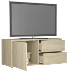 Móvel de TV 80x34x36 cm derivados de madeira carvalho sonoma