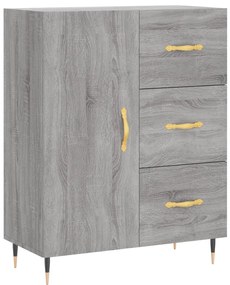 Armário alto 69,5x34x180 cm derivados de madeira sonoma cinza