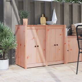 vidaXL Portas de Cozinha Externa 2 pcs 50x9x82 cm Madeira Sólida de Douglas