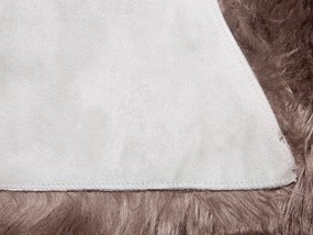 Pele sintética de ovelha de cor castanha MUNGO Beliani