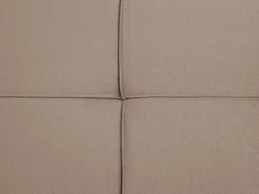 Sofá-cama de 3 lugares em tecido creme HASLE Beliani