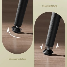 Conjunto de 2 bancos de bar 51,6 x 51,6 x 76,2 cm castanhos