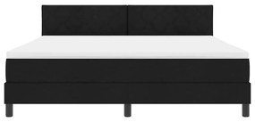 Cama Box com Colchão Preto 180x200 cm Tecido