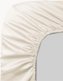 Lençol em cetim de algodão com elástico boxspring Ava