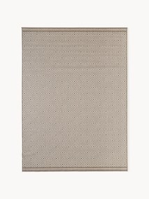 Tapete reversível para interior e exterior com padrão de diamante Reddy