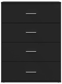Aparadores 2 pcs 60x39x80 cm derivados de madeira preto