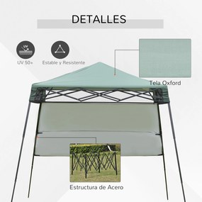 Tenda Dobrável com Proteção UV Altura ajustável de 2 niveis Tecido Oxf