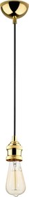 Candeeiro de Teto Kabluni – Dourado – Diâmetro 6 cm, Altura 102 cm