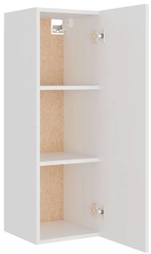 Conjunto móveis de TV 5 pcs madeira processada branco