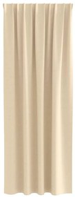 Cortinas com cortinas 2 pcs Creme 260 x 140 cm Poliéster