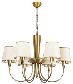 Candeeiro de Teto Pardo – Antique – Diâmetro 75 cm, Altura 85 cm