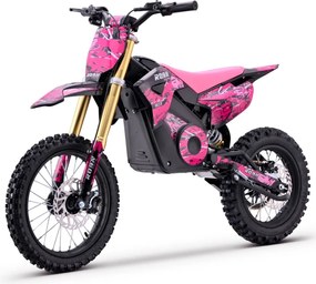 Mini moto elétrica para crianças 1800W Roan 903 batería litio 48V 13Ah Rosa