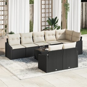 Conjunto de Jantar para Jardim de 8 Peças com Almofadas em Vime Castan