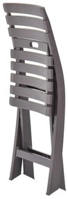 Cadeiras de jardim dobráveis 2 pcs plástico moca
