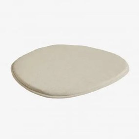 Almofada Para Cadeira De Jardim Zariel Tecido Creme Bege - Sklum