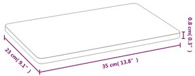 Tábuas de pequeno-almoço 6 pcs 35x23x0,8 cm bambu