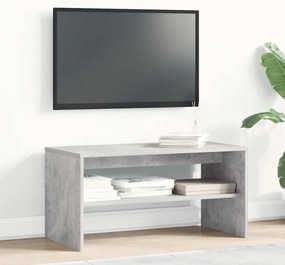 Móvel de TV 80x40x40 cm contraplacado cinzento cimento