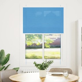 Azul Plissada Cega 90x100 cm Largura Tecido 89,4 cm Poliéster
