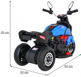 Mota elétrica para crianças 6V, Fast Tourist, 1,5 a 4 anos Azul