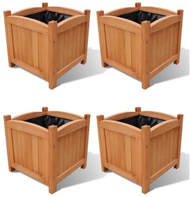 Vasos/floreiras 4 pcs 30x30x30 cm