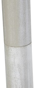 Candeeiro de pé rústico bege abajur linho preto - CLASSICO Clássico / Antigo,Country / Rústico
