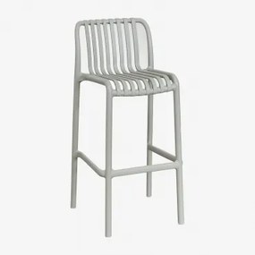 Pack De 2 Bancos Altos De Jardim Empilháveis Em Polipropileno Wendell Verde Cáqui & ↑75 Cm - Sklum
