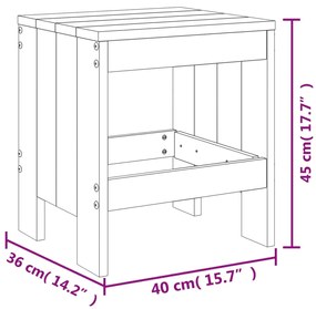 13 pcs conjunto de jantar para jardim pinho maciço branco