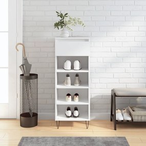 vidaXL Sapateira 40x36x105 cm derivados de madeira branco