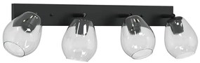 Luminárias de Teto com Lâmpada de Vidro Ajustável Anthracite E27