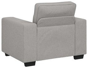 Poltrona 60 cm tecido cinzento nuvem