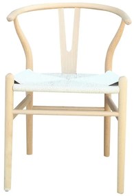 Conjunto 2 Cadeiras WISH, madeira de faia, natural, fibra trançada