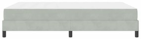 Cama box spring com colchão Cinzento-claro 160 x 200 cm Veludo