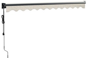Toldo retrátil automático 3,5x2,5 m cor creme