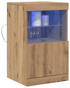 Sideboard vidaXL com Luzes LED Carvalho Artisan 41x37x67 cm