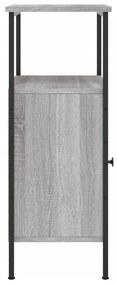 Mesas cabeceira 2 pcs 41x31x80cm deriv. madeira cinzento sonoma