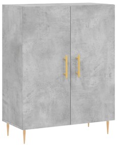 Armário alto 69,5x34x180 cm derivados de madeira cinza cimento