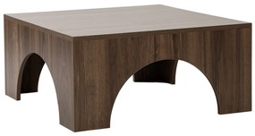 Mesa de Café Collesium - Nogueira - 80x37x80 cm