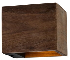 LED Conjunto de 4 Apliques Inteligentes em Madeira de Nogueira com Wi-Fi G9 - Transfer Rústico
