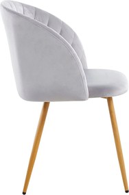 Pack 6 Cadeiras Velt Veludo - Cinza